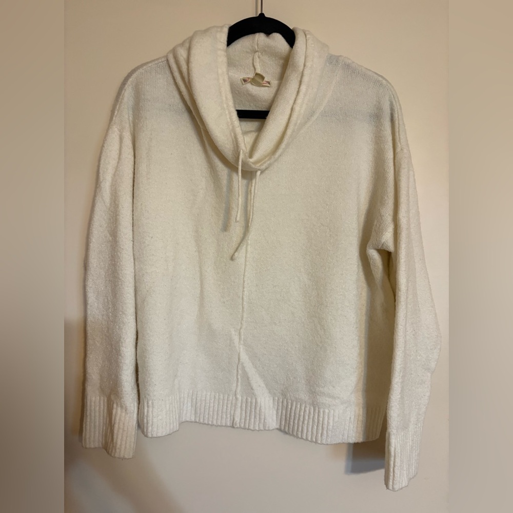 It's Our Time Cream Cowl Neck Sweater